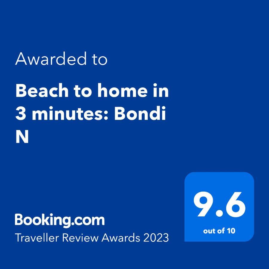 Beach To Home In 3 Minutes: Bondi N Sydney Esterno foto